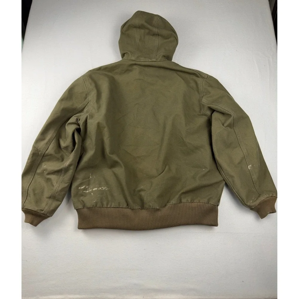 Carhartt J168 LOV Olive Green Thermal Lined Duck Active Jacket Mens XL Regular